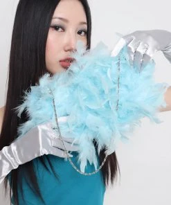 [OV] Seasonless Bird Fur Clutch Bag 2color