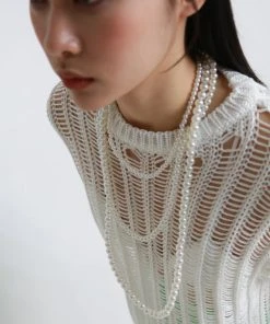 [OV] SS 22 Pearl Unbalance Necklace Best Sellers