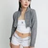 Best Sellers [OV] SS 22 Daring Short Zip-up Knit