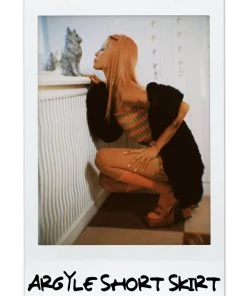 [MINJIENA] Seasonless Argyle Mini Skirt
