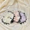 Best Sellers [ETREROSE] Seasonless Glossy Organza Lace Scrunchie (M/3color)
