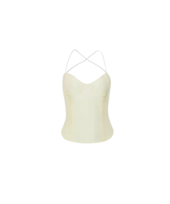[MINJIENA] Seasonless Ivory Backless Top Ver2 Best Sellers