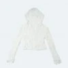 Best Sellers [ELFELFELF ARCHIVES] SS 22 LACE HOODIE BLOUSE (WHITE)