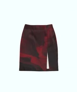 [ELFELFELF ARCHIVES] SS 22 GRAPIC SKIRT (RED)