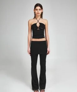 [SIO] SS 22 STRING HALTER TOP [BLACK] Best Sellers