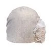 [NOFFICIALNOFFICE] Seasonless CHIFFON CORSAGE BEANIE OATMEAL
