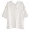 [NOFFICIALNOFFICE] SS 22 2 WAY ROLL UP HALF SLEEVES SHIRT IVORY