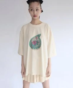 [NOFFICIALNOFFICE] SS 22 POCKET GIRL UGLY FIT T-SHIRT BUTTER