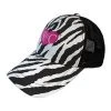 [NOFFICIALNOFFICE] Seasonless ZEBRA HEART LOGO MESH BALL CAP