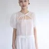 [NOFFICIALNOFFICE] SS 22 ORGANZA 2 PIECE ENSEMBLE DRESS WHITE Best Sellers