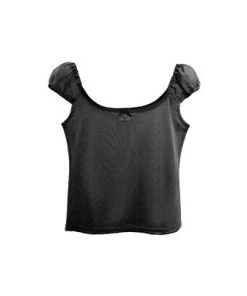 [NOFFICIALNOFFICE] SS 22 SEE-THROUGH MESH RIBBON TOP BLACK Best Sellers