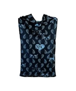 [NOFFICIALNOFFICE] SS 22 PAISLEY COWL NECK REVERSIBLE TOP BLUE