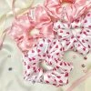 Best Sellers [ETREROSE] Seasonless Heart Chain Satin Scrunchie (2color)