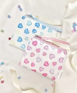 [ETREROSE] Seasonless Melting Heart Zip-pouch (S/2color)