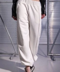 Best Sellers [OV] Summer 22 Unbalance Line Jogger Pants White