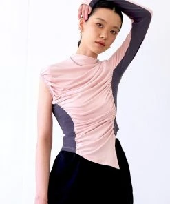 [BORN IN] Summer 22 DOLCE Top ( Pink Grey) Best Sellers