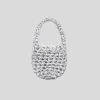 [POKOFOSCA] Seasonless SHINE KNIT BAG (PURE SILVER)