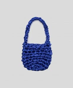 Best Sellers [POKOFOSCA] Seasonless SHINE KNIT BAG (MARINE BLUE)