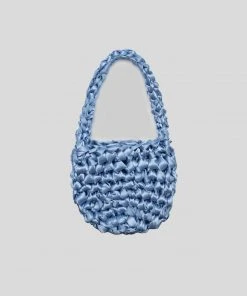 [POKOFOSCA] Seasonless SHINE KNIT BAG (BLUE) Best Sellers
