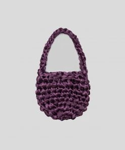 [POKOFOSCA] Seasonless SHINE KNIT BAG (VIOLET)
