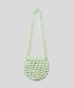 Best Sellers [POKOFOSCA] Seasonless CROSS SHINE KNIT BAG (MELON)