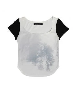 [ELFELFELF ARCHIVES] Summer 22 GRAPIC T-SHIRT -SNOW Best Sellers