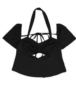 [ELFELFELF ARCHIVES] Summer 22 DON'T LOOK AT MY BACK! Blouse -BLACK Best Sellers