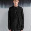 [FLARE] Winter 21 4mix Over Knit Sweater (FU-147_All Black Mix) Best Sellers
