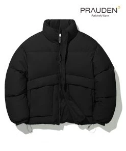 Best Sellers [CODEGRAPHY] Winter 21 Utility Fan-like Pufa Short Padded Coat_Black