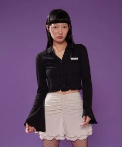 Best Sellers [PLASMASPHERE] FW 21 CROWN CARDIGAN(BLACK)