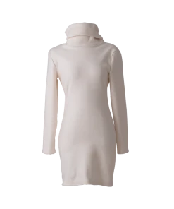 [ONMYOWN] FW 21 White Turtleneck Dress
