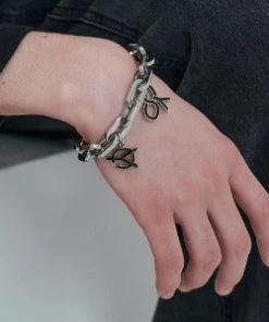 [OY] Seasonless WEAVE LOGO DOUBLE BRACELET
