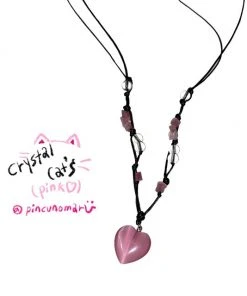 [PINCUNOMARU] Seasonless Crystal Cat¡¯s (pink)