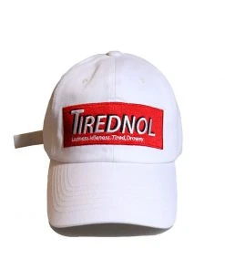 [SLEEPY SLIP] Seasonless TIREDNOL BOX WHITE BALL CAP