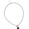 [STEEL EDITION] Seasonless Onyx Black Heart Chain Necklace