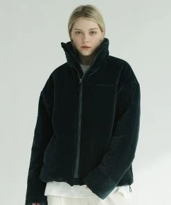 [SEARCH410] Winter 21 Belloa Short Padded Coat BlueGreen