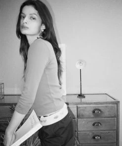 GLOWNG [GLOWNY] FW 21 CLASSIC SMOOTH TEE - BROWN