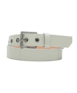 [ADD] Seasonless COWHIDE SQUARE BELT STONE IVORY
