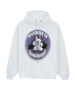 [OY] Winter 21 CANDLE BOY HOODIE-WHITE