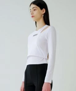 Best Sellers [INPREP] FW 21 DOUBLE LAYERED LONG SLEEVE T-SHIRT (WHITE)