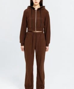 Best Sellers [OUTXO] Winter 21 Terry Pants Brown