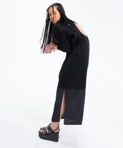 [GIMMETHEYOUNG] 20SS G_BACK O SHIRRING ONEPIECE / BLACK