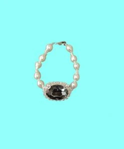 [HURJABOYACC] Seasonless Big Gem Pearl Bracelet