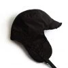 [SLEEPY SLIP] Seasonless REVERSIBLE SATIN TROOPER HAT BLACK