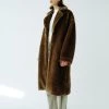 Best Sellers [INPREP] FW 21 BROWN FUR LONG COAT_M