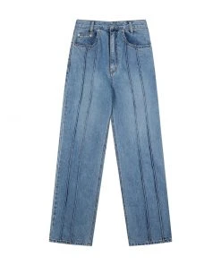 Best Sellers [HARDCORE HAPPINESS] FW 21 Two Lines Of Pintuck Wide Denim Pants