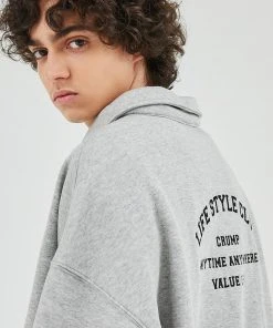 [CRUMP] FW 21 Lifestyle Club Collar Sweatshirt (CT0336-1) Best Sellers