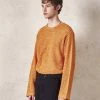 [DWSCOMPANY] Winter 21 Net Knit Pullover (orange) Best Sellers