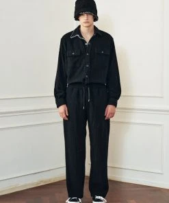 Best Sellers [LECYTO] Winter 21 WOOL GOLGI SWEAT PANTS_[BLACK]