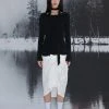 Best Sellers [NACHE] Winter 21 SHIRRING LONG SLEEVE KNIT-BLACK